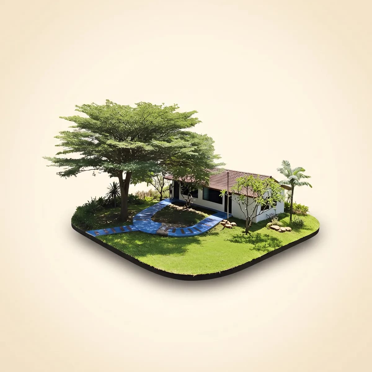 Hillside Garden Retreat — miniature illustration