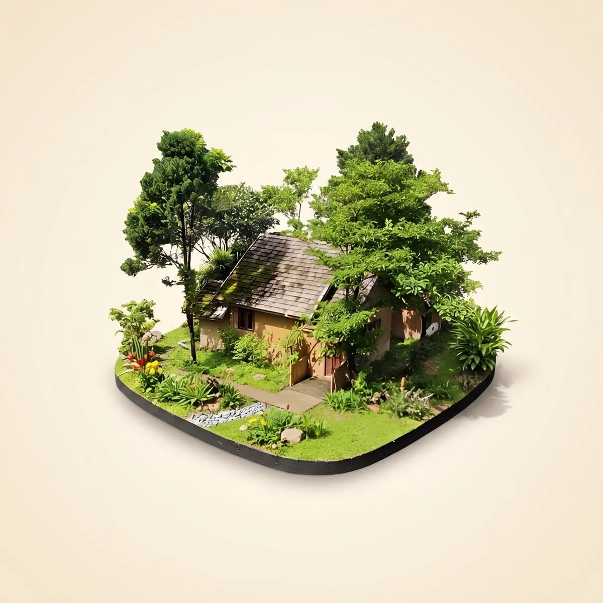 Twin Villa with Garden View — miniature illustration