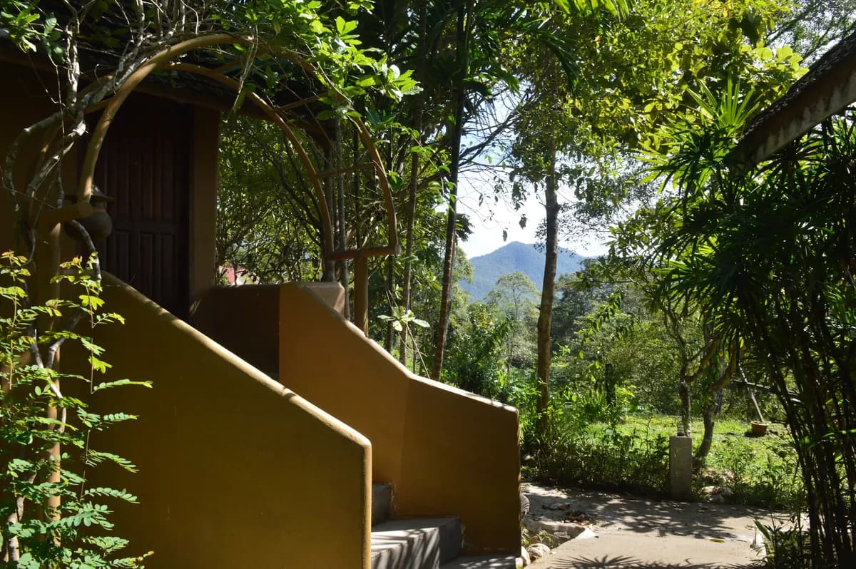 Deluxe Villa with Mountain View — private terrace overlooking the mountains.